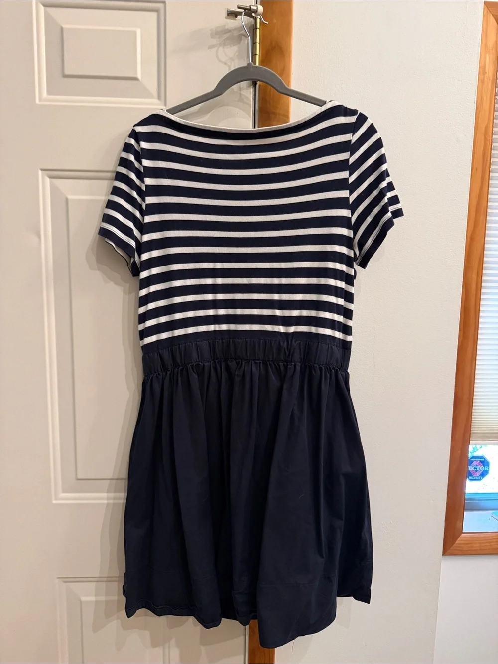 kate spade Navy and White Striped Midi Dress